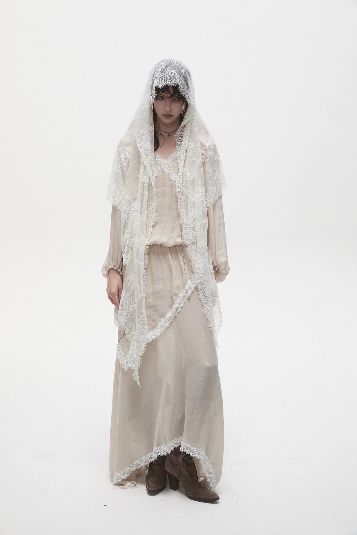 Layered Lace Maxi Dress