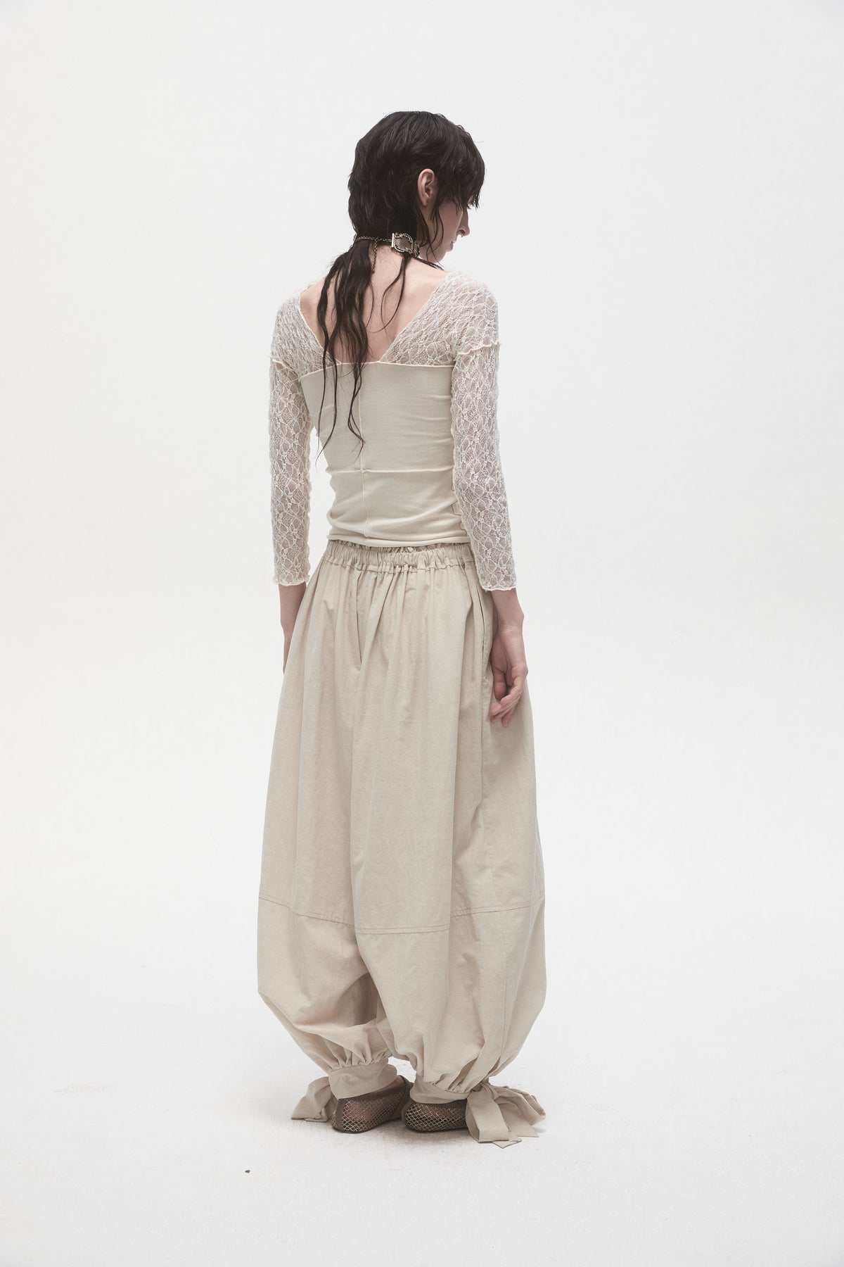 Light Khaki Balloon Pants