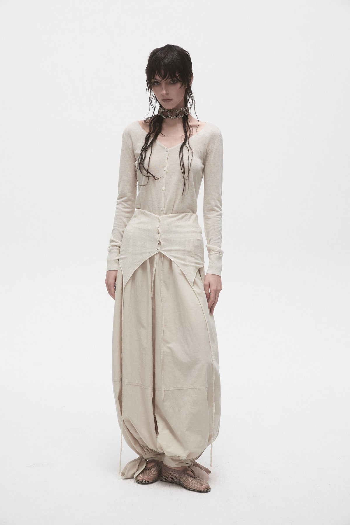 Light Khaki Balloon Pants
