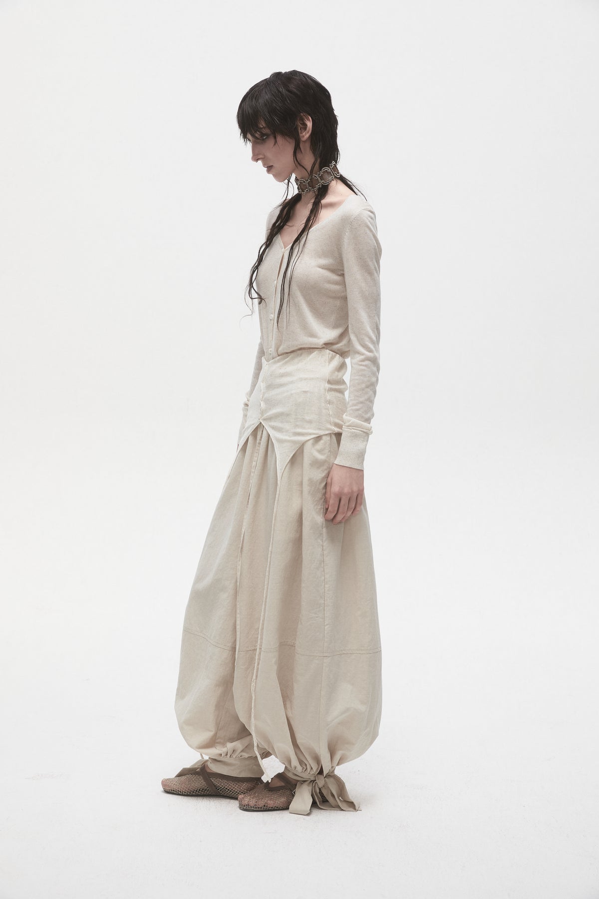 Light Khaki Balloon Pants