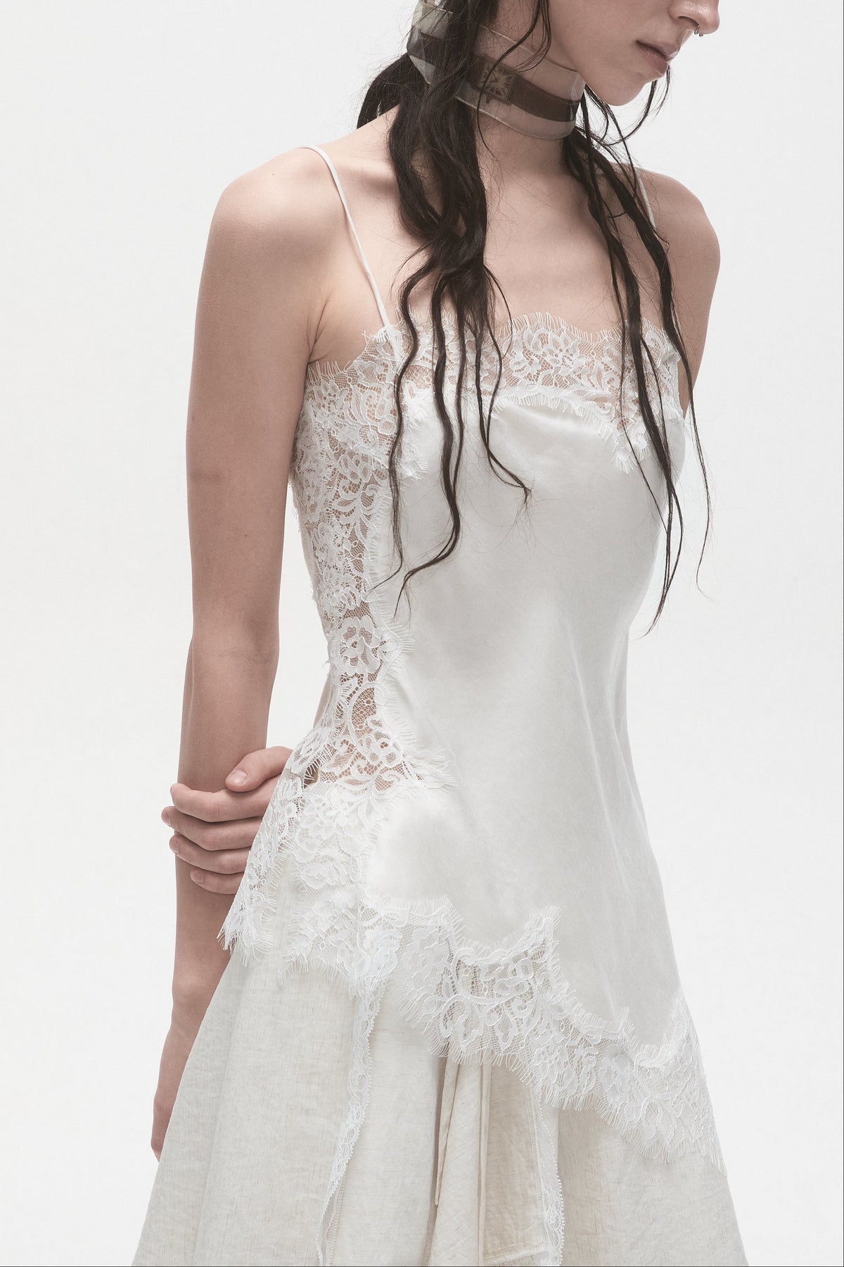 Lace Panelled Minidress