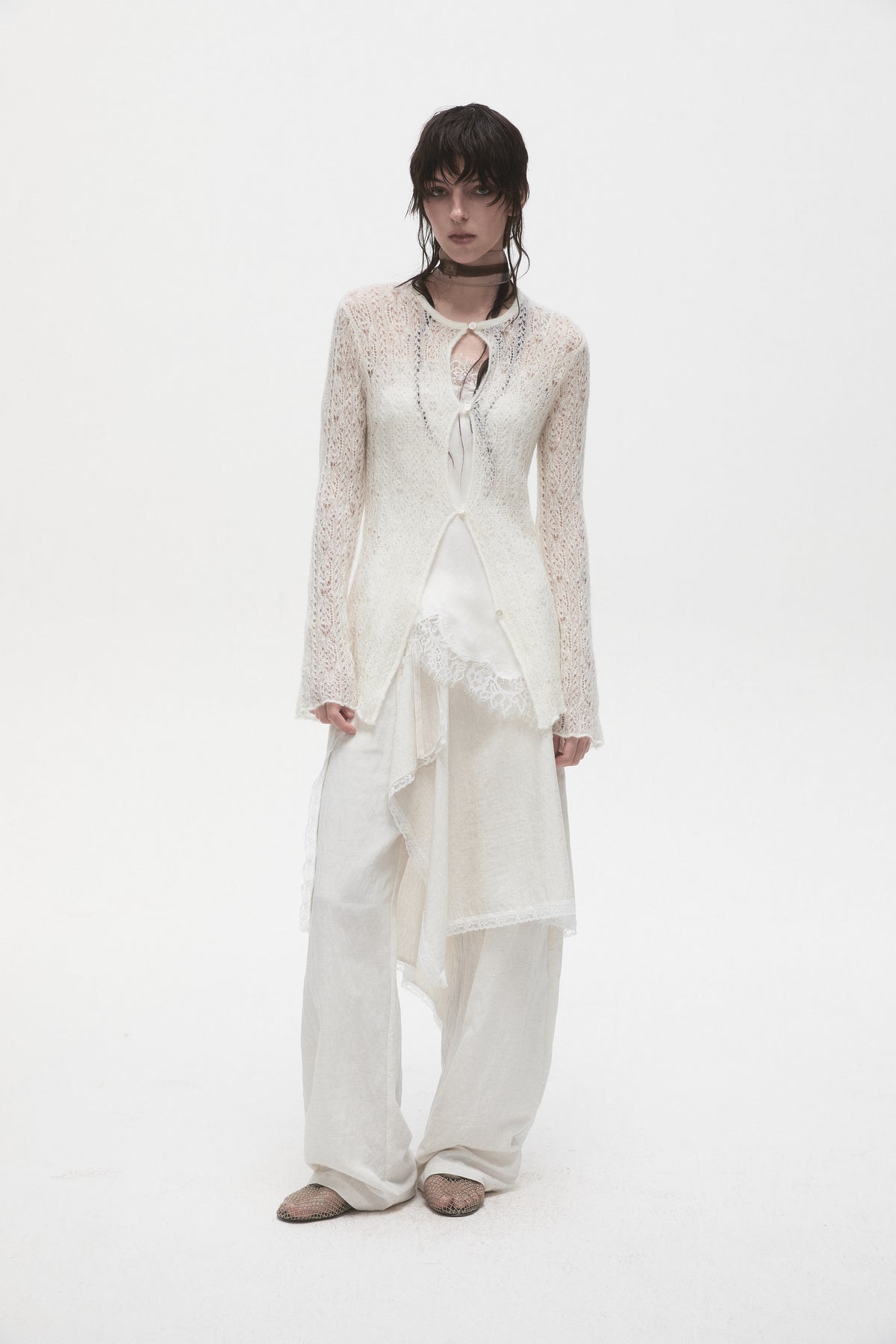 Mohair Knit Cardigan