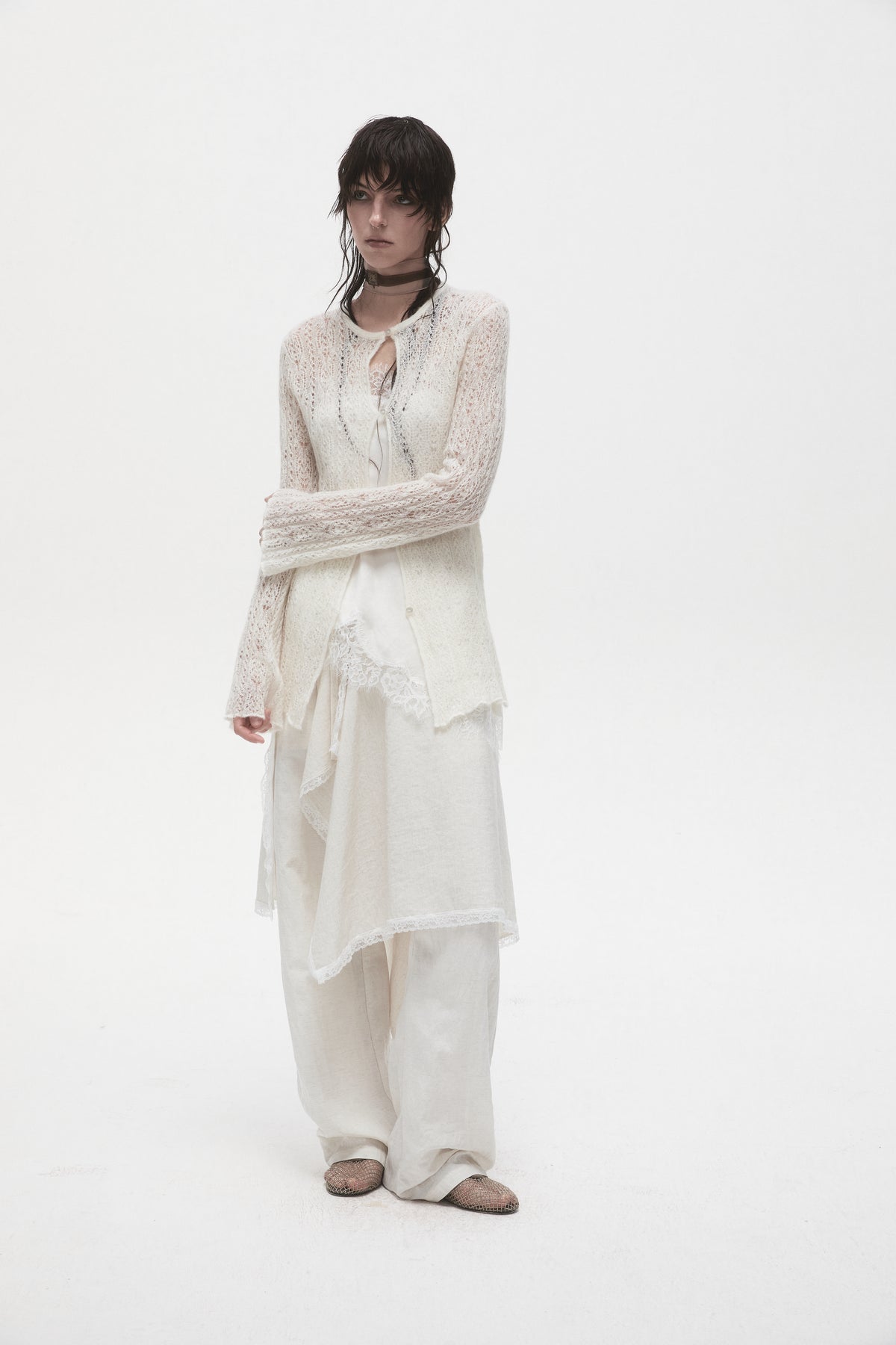 Mohair Knit Cardigan