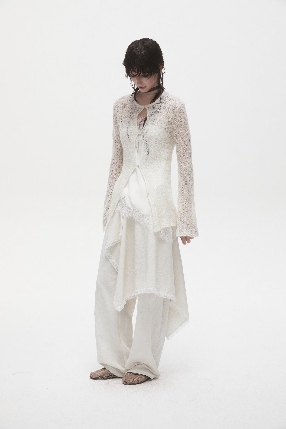 Mohair Knit Cardigan