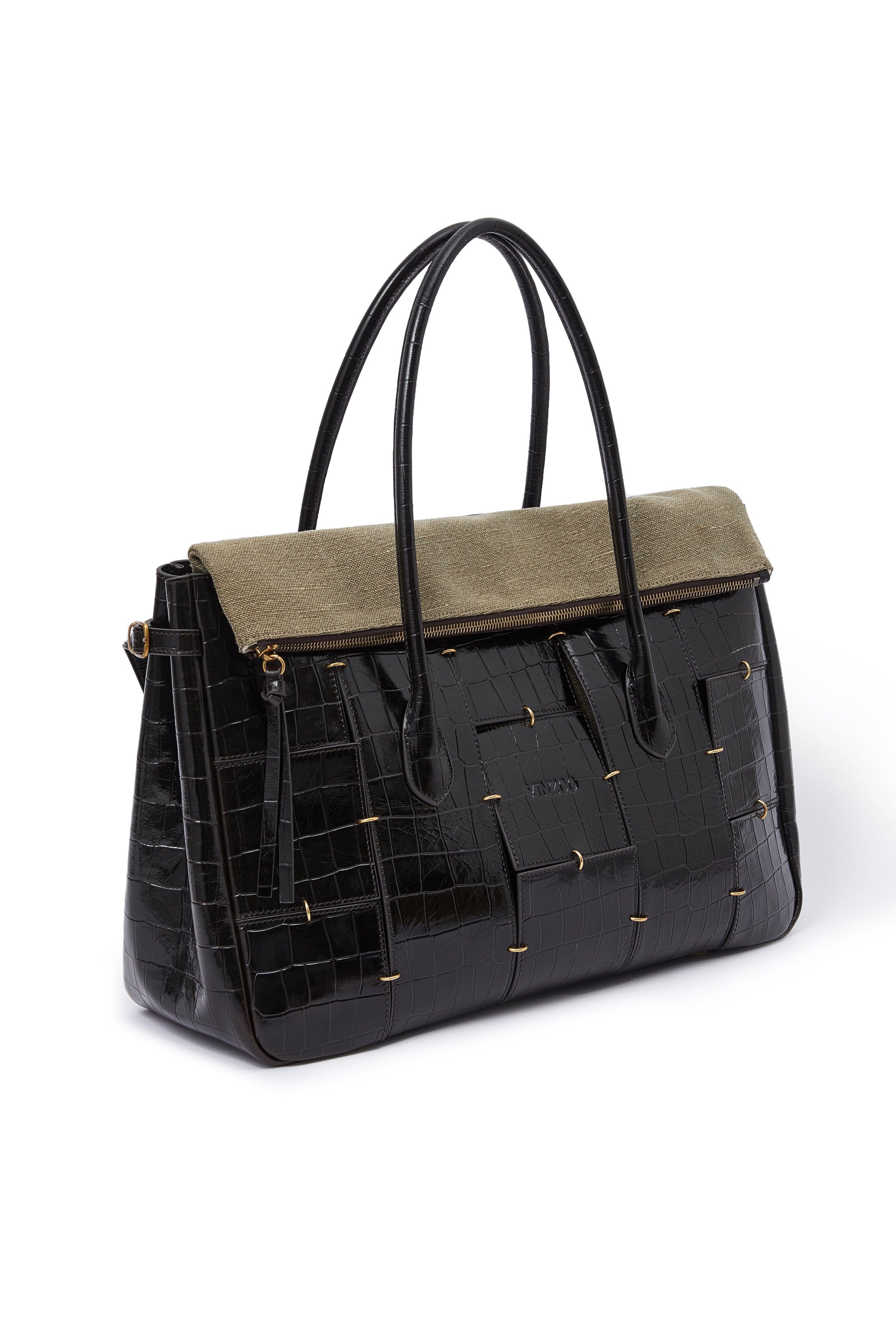 Dark Brown Boston Bag(Large) – VINZOO STUDIO