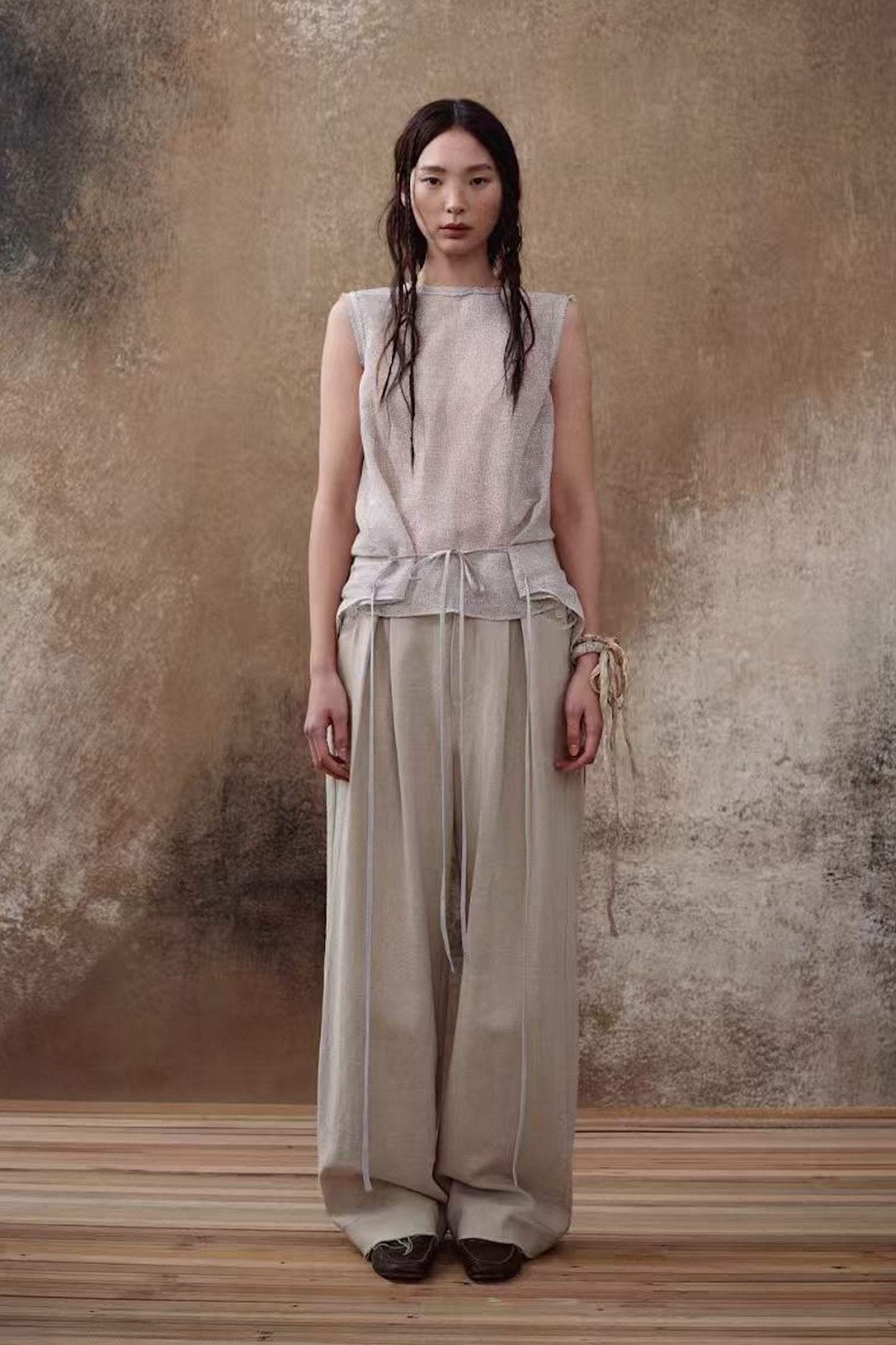 Linen Distressed Jeans