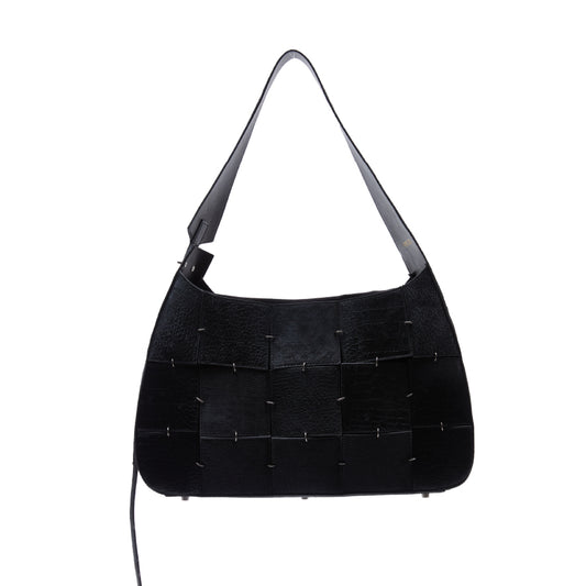 Black Horsehair Crossbody Bag(Large)